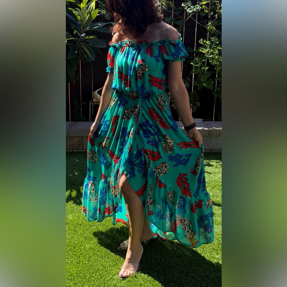 Belle Vere Elegant Green Dress